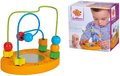 Drevený labyrint s korálikmi Bead Maze Eichhorn so zrkadlom hra s dvoma dráhami od 12 mes