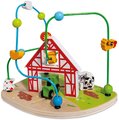 Drevený labyrint Farma s korálikmi Bead Maze Farm Eichhorn s dvoma dráhami od 12 mes