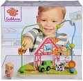 Drevený labyrint Farma s korálikmi Bead Maze Farm Eichhorn s dvoma dráhami od 12 mes