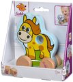 Drevené zvieratko na kolieskach Push along Animals Eichhorn prasiatko ovečka koník výška 10 cm od 12 mes