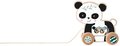 Drevené zvieratko na ťahanie Push along Animal Eichhorn so zvončekmi panda opička od 12 mes
