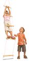 Drevený povrazový rebrík Rope Ladder Outdoor Eichhorn prírodný 170 cm dĺžka 60 kg nosnosť
