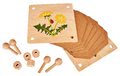 Drevený lis na kvety Herbal Outdoor Leaf Press Eichhorn stavaaj a vyfarbovuj spolu s farebnými ceruzkami od 6 rokov