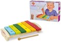 Drevený xylofón Wooden Xylophone Eichhorn s kladivkom 6 rôznych tónov od 24 mes