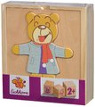 Drevené puzzle medveď Bear Puzzle Eichhorn 20 dielov s vymeniteľným oblečením od 24 mes