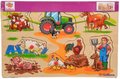 Drevené puzzle Generic Puzzle DP Eichhorn 9 dielov safari farma vozidlá od 24 mes