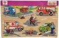 Drevené puzzle Generic Puzzle DP Eichhorn 9 dielov safari farma vozidlá od 24 mes