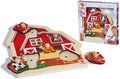 Drevené puzzle farma Puzzle with Sound Eichhorn 5 zvieratiek so zvukom od 24 mes