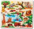 Drevené puzzle Pin Puzzle Eichhorn 21 vkladacích tvarov s obrázkami safari farma dopravné prostriedky od 24 mes