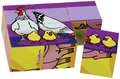 Drevené puzzle kocky Picture Cube Small Eichhorn 6 kociek so 6 motívmi od 24 mes