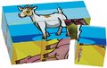 Drevené puzzle kocky Picture Cube Small Eichhorn 6 kociek so 6 motívmi od 24 mes