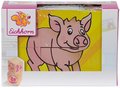 Drevené puzzle kocky Picture Cube Small Eichhorn 6 kociek so 6 motívmi od 24 mes