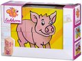 Drevené puzzle kocky Picture Cube Small Eichhorn 6 kociek so 6 motívmi od 24 mes
