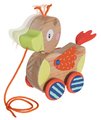 Drevená kačička na ťahanie Duck Pull-along Animal Eichhorn s pohyblivou hlavou od 12 mes