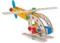 Drevená stavebnica žeriav Constructor Mobile Crane Eichhorn štyri modely (žeriav, lietadlo, helikoptéra, bicykel) 70 dielov