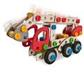 Drevená stavebnica požiarnik Constructor Fire Truck Eichhorn tri modely (požiarnik, sanitka, polícia) 155 dielov od 5 rokov