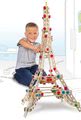 Drevená stavebnica Eiffelova veža Constructor Eiffel Tower Eichhorn 3 modely (Eiffelova veža, veterný mlyn, Víťazný oblúk) 315 dielov od 6 rokov