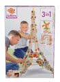 Drevená stavebnica Eiffelova veža Constructor Eiffel Tower Eichhorn 3 modely (Eiffelova veža, veterný mlyn, Víťazný oblúk) 315 dielov od 6 rokov