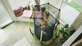 Trampolína s ochrannou sieťou Tiggy Junior trampoline Exit Toys priemer 140cm zelená