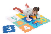 Penové puzzle Čísla Numbers Foam Pieces Ludi 9 dielov 90x90cm od 10 mes LU10022