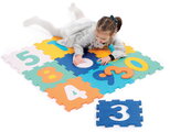 Penové puzzle Čísla Numbers Foam Pieces Ludi 9 dielov 90x90cm od 10 mes LU10022