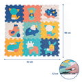 Penové puzzle Zvieratká Animals Foam Pieces Ludi 9 dielov 90x90 cm od 10 mes LU10023