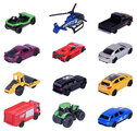 Mașinuțe Street Cars Majorette set de 12 tipuri, lungime 7,5 cm, 1:64
