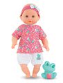 Bábika na kúpanie Baby Bath Océane Mon Premiere Corolle s modrými klipkajúcimi očami a žabou 30 cm od 18 mes
