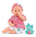 Bábika na kúpanie Baby Bath Océane Mon Premiere Corolle s modrými klipkajúcimi očami a žabou 30 cm od 18 mes