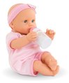 Bábika Bébé Calin Good Night Set Corolle s modrými klipkajúcimi očami a spacím vakom s fľašou a cumlíkom 30 cm od 18 mes
