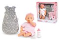 Bábika Bébé Calin Good Night Set Corolle s modrými klipkajúcimi očami a spacím vakom s fľašou a cumlíkom 30 cm od 18 mes