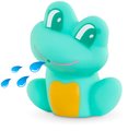 Bábika na kúpanie Baby Bath Alyzée Mon Premiere Poupon Corolle s čiernymi klipkajúcimi očami a žabou 30 cm od 18 mes