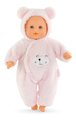 Bábika Bébé Calin Loving Teddy Bear Mon Premier Poupon Corolle s modrými klipkajúcimi očami a 2 doplnky 30 cm od 18 mes