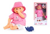 Bábika na kúpanie Baby Bath Océane Mon Premiere Poupon Corolle s modrými klipkajúcimi očami a veľrybou 30 cm od 18 mes