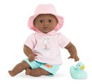 Bábika na kúpanie Baby Bath Alyzée Mon Premiere Poupon Corolle s hnedými klipkajúcimi očami a kačičkou 30 cm od 18 mes