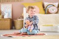 Bábika Bébé Calin Capucine Mon Premier Poupon Corolle s hnedými klipkajúcimi očami 30 cm od 18 mes