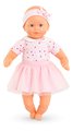 Bábika Mon Adorable Petit Poupon Hearts Corolle s modrými klipkajúcimi očami so sukničkou 30 cm od 12 mes