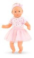 Bábika Mon Adorable Petit Poupon Hearts Corolle s modrými klipkajúcimi očami so sukničkou 30 cm od 12 mes