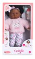 Bábika Bébé Calin Caroline Mon Premier Poupon Corolle s hnedými klipkajúcimi očami a 2 doplnky 30 cm od 18 mes