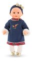 Bábika Bébé Calin Margaux Corolle Holidays Mon Premier Poupon Corolle vianočná edícia s hnedými klipkajúcimi očami 30 cm od 18 mes