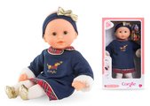 Bábika Bébé Calin Margaux Corolle Holidays Mon Premier Poupon Corolle vianočná edícia s hnedými klipkajúcimi očami 30 cm od 18 mes