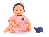 Bábika na kúpanie Baby Bath Calypso Mon Premiere Poupon Corolle s modrými klipkajúcimi očami a veľrybou 30 cm od 18 mes