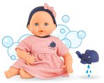 Bábika na kúpanie Baby Bath Calypso Mon Premiere Poupon Corolle s modrými klipkajúcimi očami a veľrybou 30 cm od 18 mes