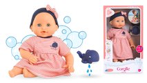 Bábika na kúpanie Baby Bath Calypso Mon Premiere Poupon Corolle s modrými klipkajúcimi očami a veľrybou 30 cm od 18 mes