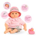 Bábika na kúpanie Baby Bath Coralie Mon Premiere Poupon Corolle s hnedými klipkajúcimi očami a kačičkou 30 cm od 18 mes