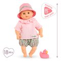 Bábika na kúpanie Baby Bath Coralie Mon Premiere Poupon Corolle s hnedými klipkajúcimi očami a kačičkou 30 cm od 18 mes
