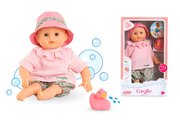 Bábika na kúpanie Baby Bath Coralie Mon Premiere Poupon Corolle s hnedými klipkajúcimi očami a kačičkou 30 cm od 18 mes