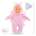 Bábika motýlik Sweet Heart Butterfly Mon Doudou Corolle s modrými očami a krídelkami 30 cm od 9 mes