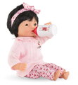 Bábika Bébé Calin Nina Mon Premier Poupon Corolle s hnedými klipkajúcimi očami 30 cm od 18 mes