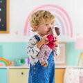 Bábika Bébé Calin Maria Pink Grenadine Mon Premier Poupon Corolle s hnedými klipkajúcimi očami 30 cm od 18 mes